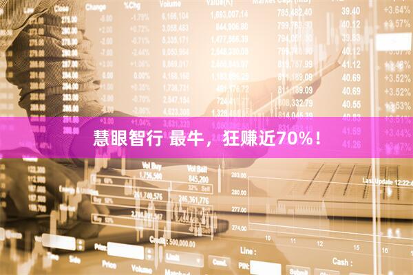 慧眼智行 最牛，狂赚近70%！