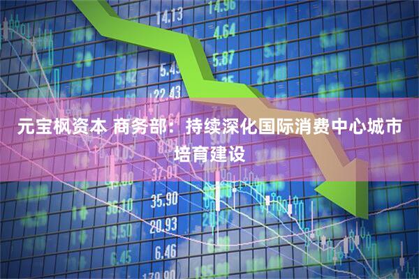 元宝枫资本 商务部：持续深化国际消费中心城市培育建设